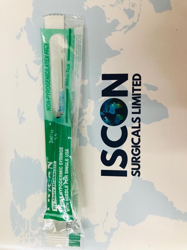 Disposable Syringe With Needle 2ml - Stainless Steel Needle Individually Packed Blister Eo Sterilized | Iso 7886 Is 10258 Certified Single Use