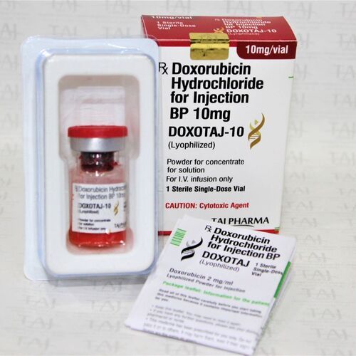 Doxorubicin Hydrochloride For Injection Bp 10mg General Medicines