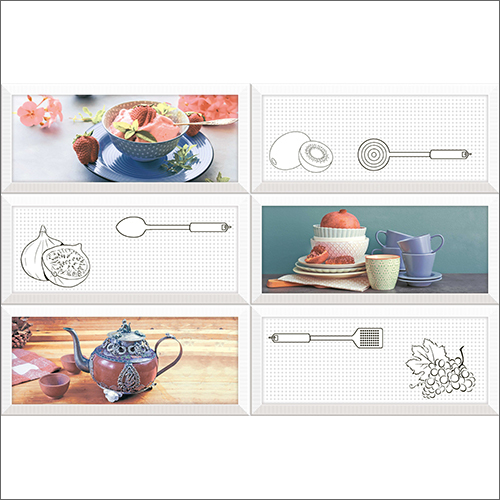 Kitchen Ceramic Wall Tiles - Color: Multi Color