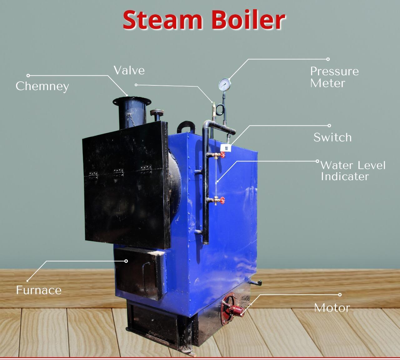 Blue Steam Boiler