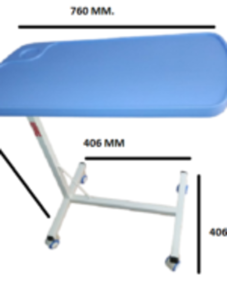 Overbed Table Adjustable By Gear Handle (Abs Top)