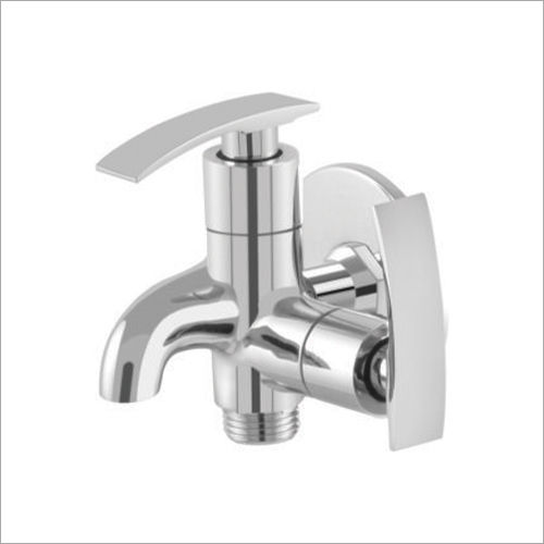 Silver Brass Two In One Bib Faucet