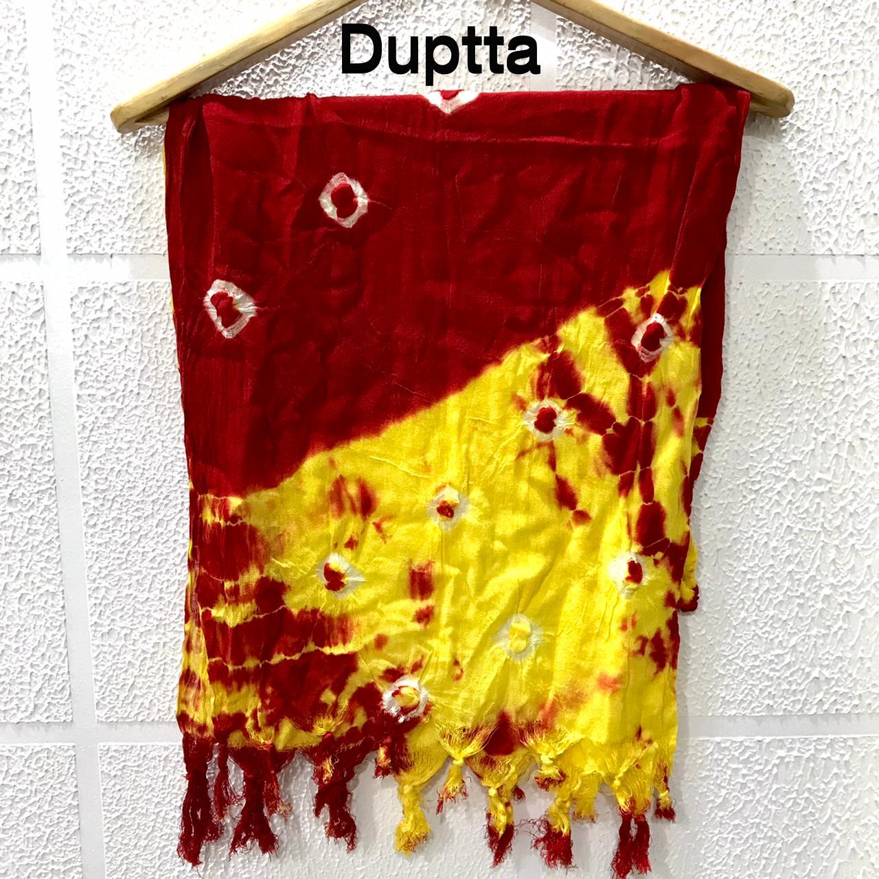 Womens Rayon Cotton With Jhalar Border Dupatta...