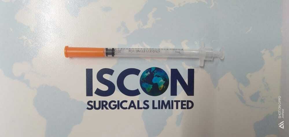 Insulin Syringe 1ml - Stainless Steel Needle , Eto Sterilized For Single Use, Iso 7864 & Is 10564 Certified, Individually Packed For Safety