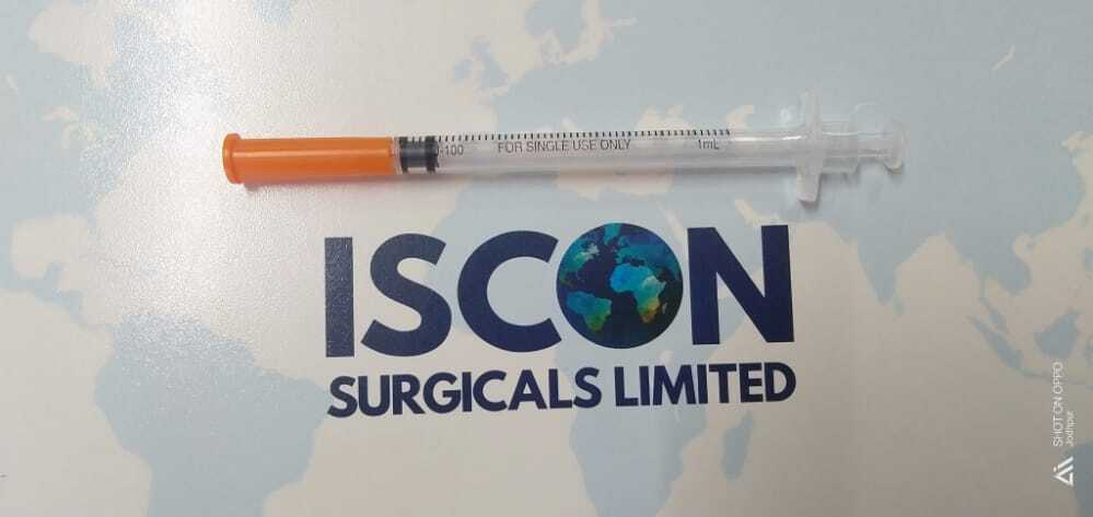 Insulin Syringe 1ml - Stainless Steel Needle , Eto Sterilized For Single Use, Iso 7864 & Is 10564 Certified, Individually Packed For Safety