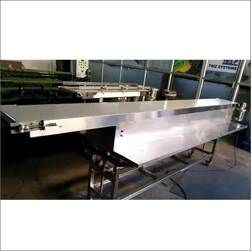 Stainless Steel Belt Conveyor - Speed Range 0-15, Voltage 220V | Industrial Usage, Silver Finish, 1-Year Warranty