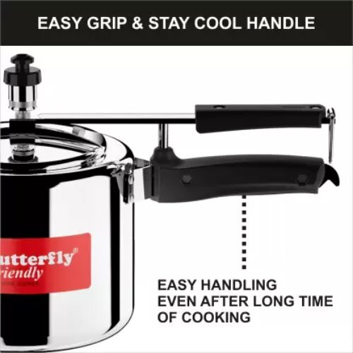 Silver Butterfly Friendly 5 L Induction Bottom Pressure Cooker