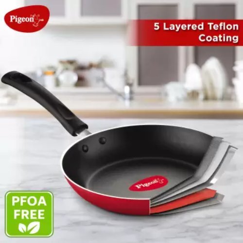 Mio Kitchen Set - Aluminium Alloy Cookware Pack Of 8, 2l Kadhai, 24cm Pan, 25cm Tawa, Black, Dishwasher Safe, Includes 4 Spatulas