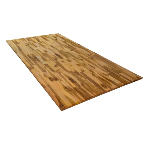 Accacia Wood Finger Joint Board - Hardwood, 8x4 Ft, Brown, 18 Mm Thick | Moisture Proof, Strong Screw Holding, Ideal For Indoor & Outdoor Furniture