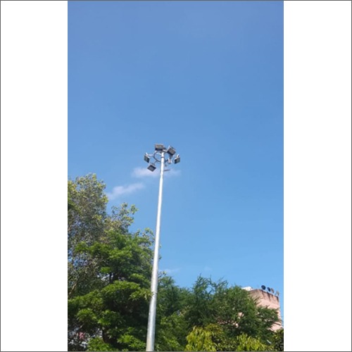 High Mast Lighting Pole - Stainless Steel Material | Electrical Lighting, Socket Included