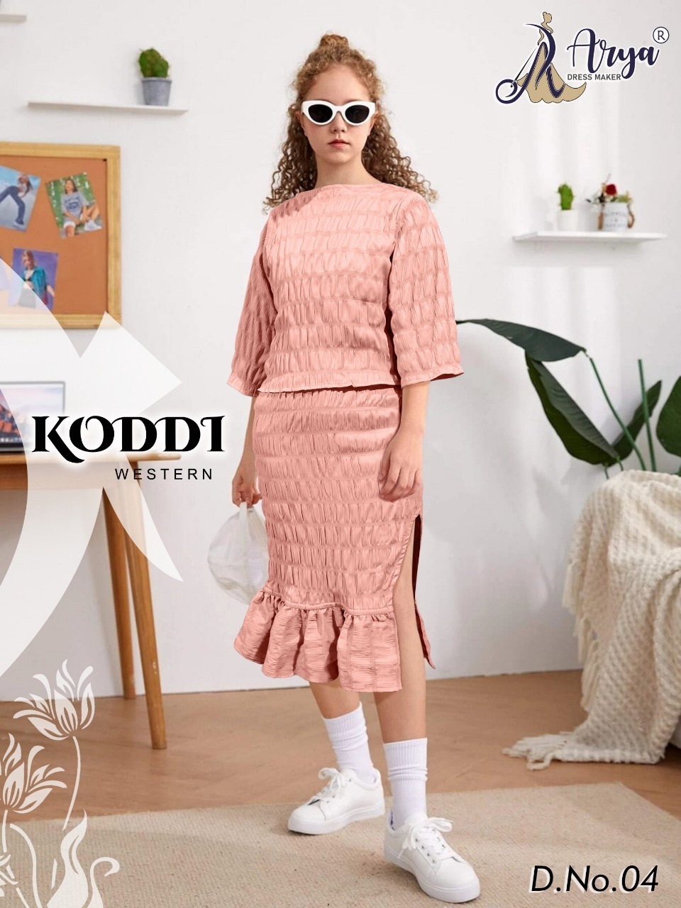 Kids Western Style Tops And Skirts...