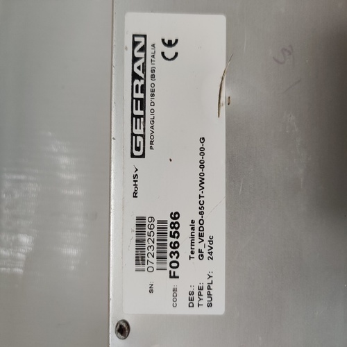 Electric Panel Gefran Gf-vedo-65ct-vw0-00-00-g Hmi