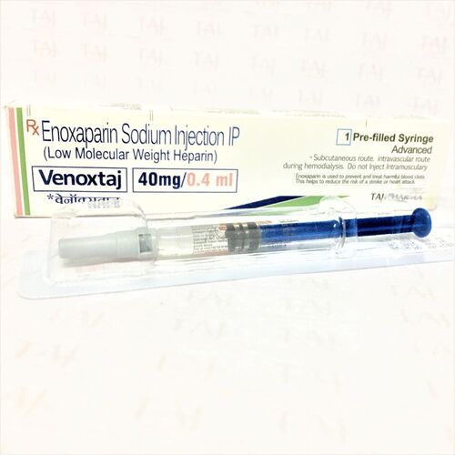 Enoxaparin Sodium Injection Ip 40mg/0.4ml Expiration Date: 2 Years