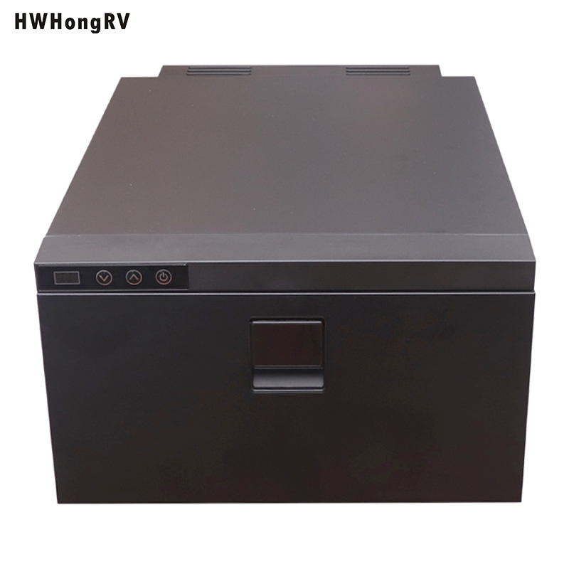 Hwhongrv 30l Dc 12/24 Volt Campervan Drawer Cool Box Refrigerator Car Fridge Freezer