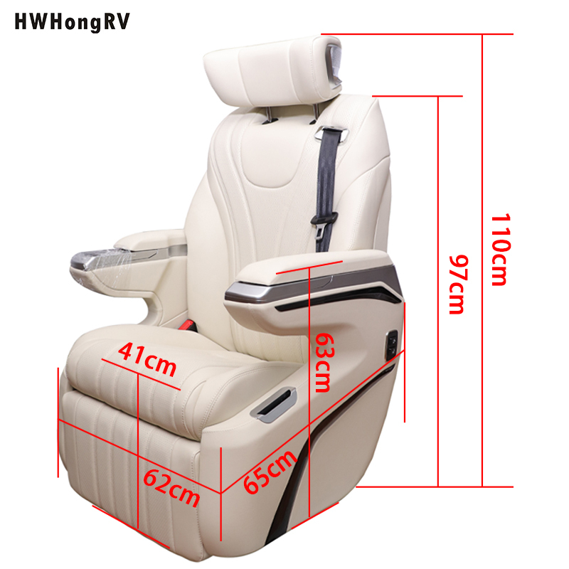 Rv Limousin Seat For Car Modification With Electrical Adjustment And Electrical Slider Camper Van Seating