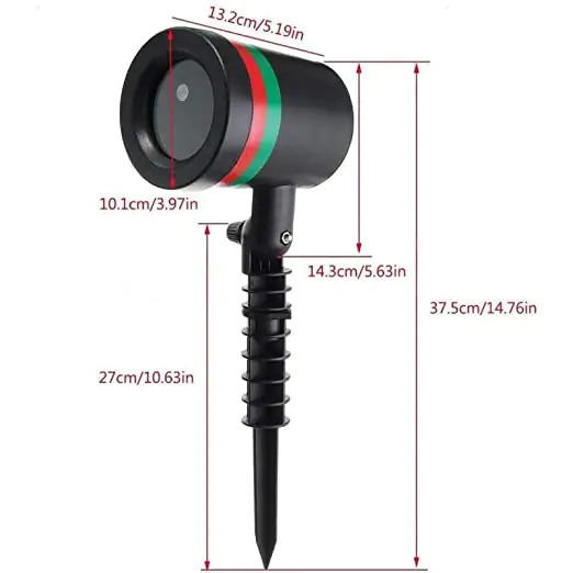 Multi Color Garden Laser Led Light Projector