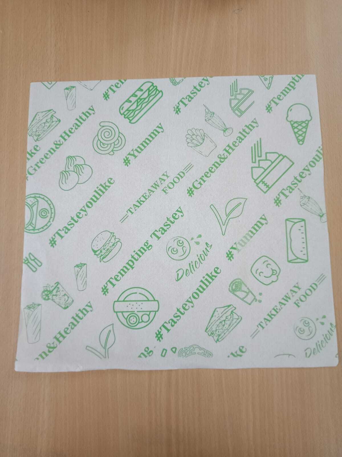 Printed Food Grade Ink Coated 1 Side Butter Paper - 40 Gsm Roll & Sheet Options | Ideal For All Food Wrapping Needs, Custom Size Available