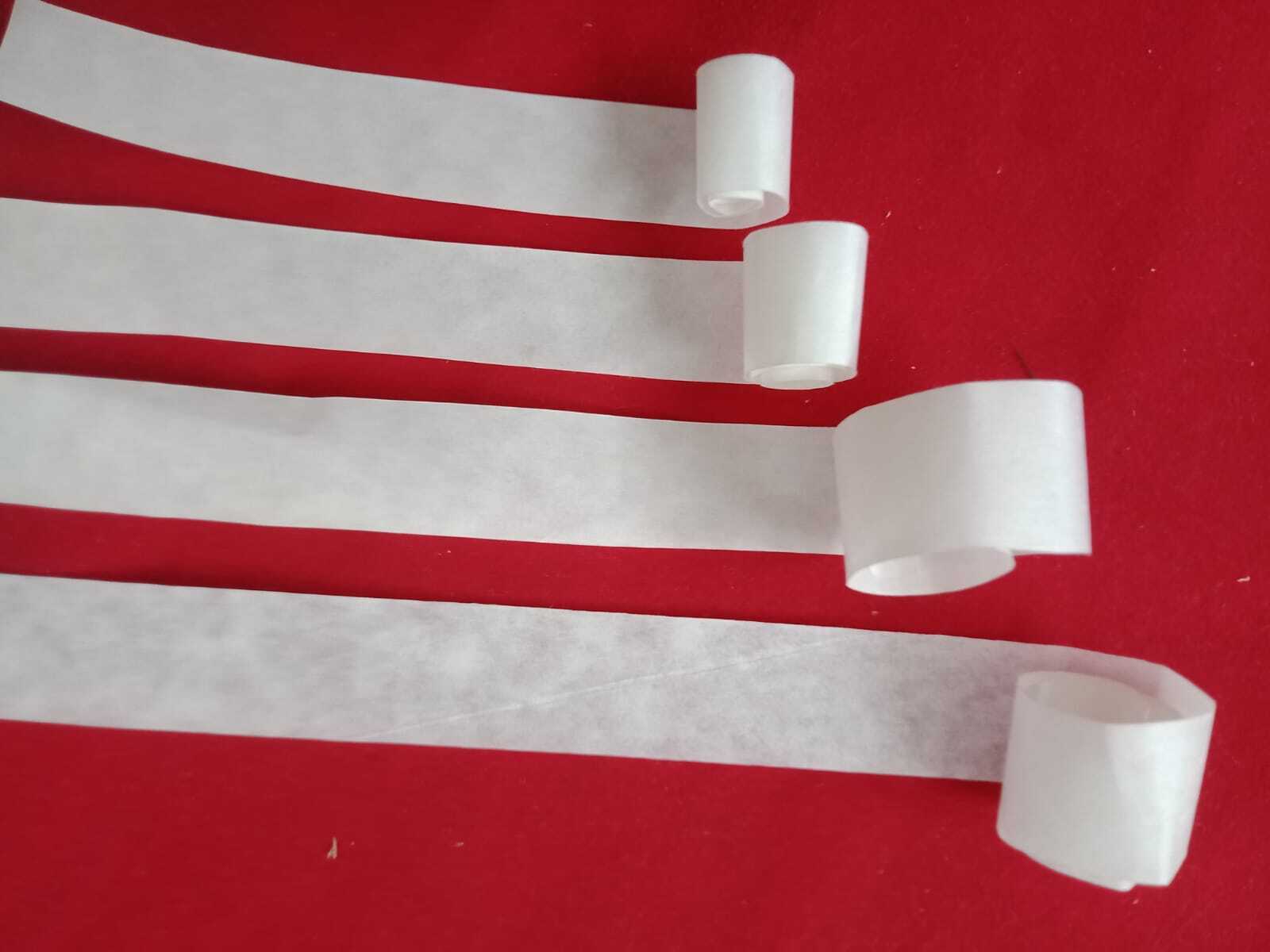 Self Adhesive Gumming Envelope Release Strip - Silicon Coated Paper Roll, 20mm Width, White, Greaseproof & Waterproof | Specialty Paper, 40gsm