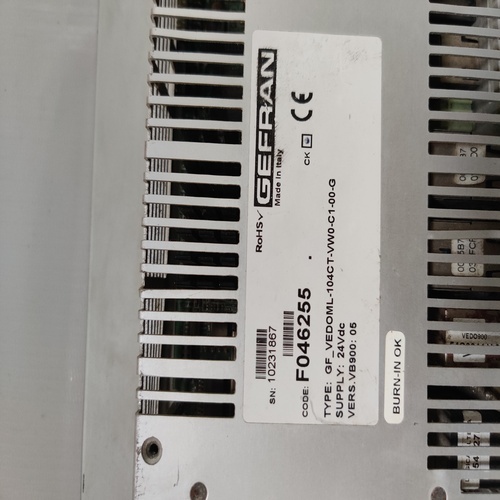 Gefran Gf-vedoml-104ct-vw0-c1-00g Operator Display Panel