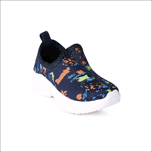 Washable Kids Black Slip On Shoes
