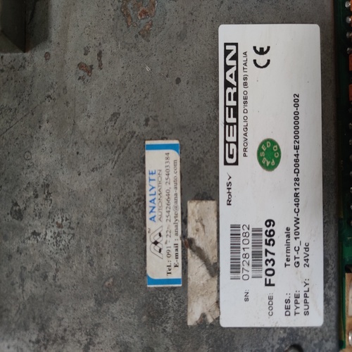 Gefran Gt-c-10vw-c40r128-d64-e2000000-002 Panel Module Control