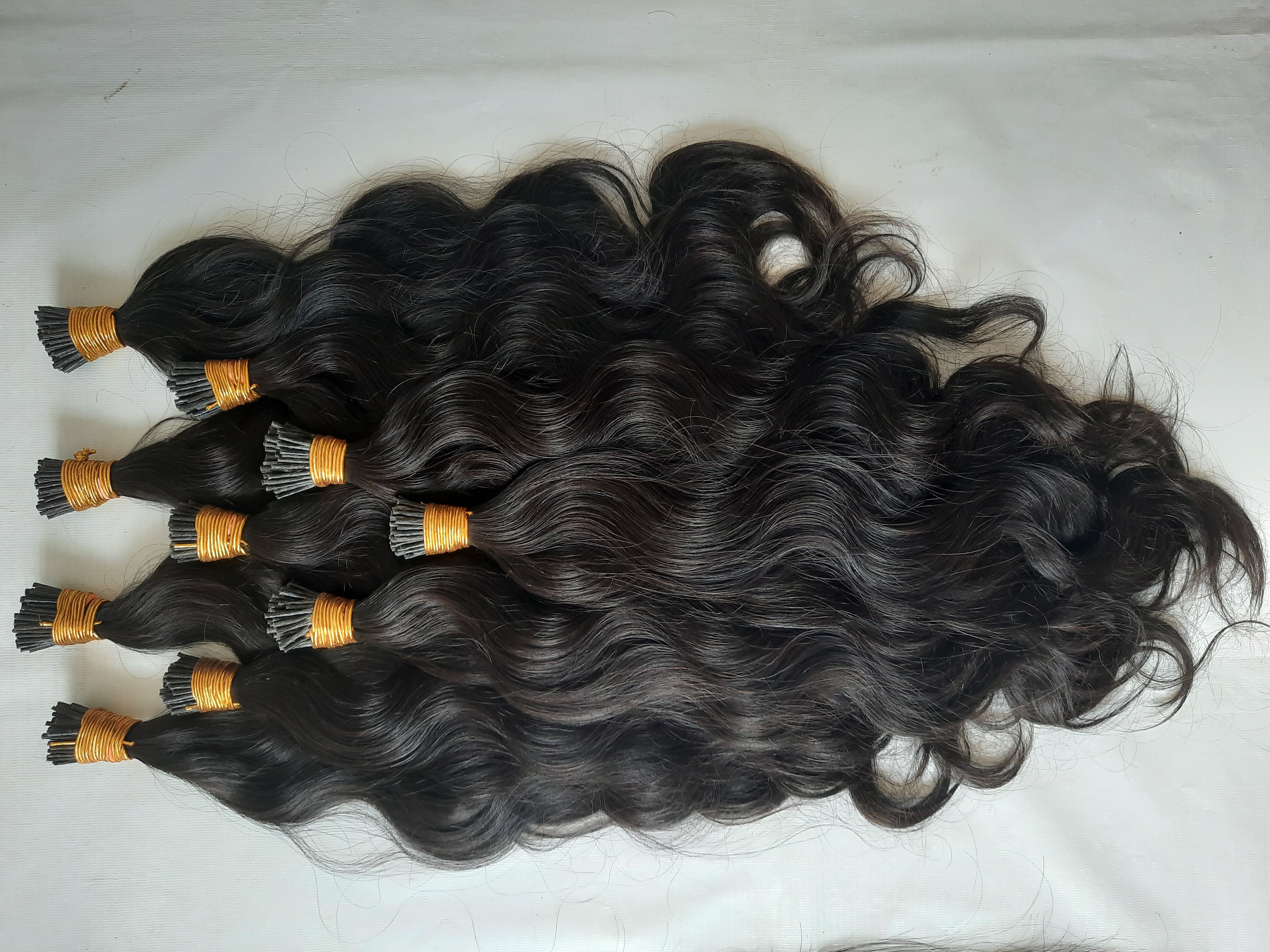 Raw Deep Wave I Tip Hair Extensions Application: Profesional