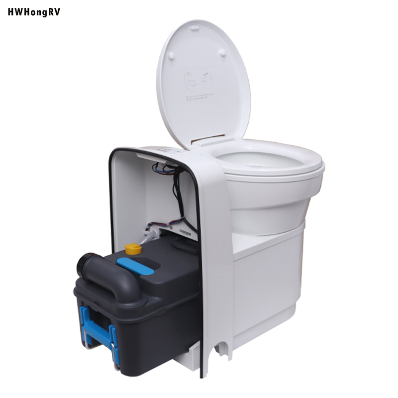 Electrical Camper Rv Toilet Bowl Is Made Of Lightweight Pp Material For Comfort Room