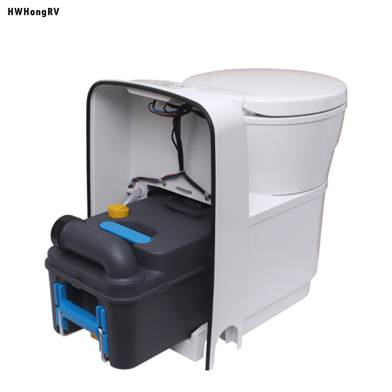 Electrical Camper Rv Toilet Bowl Is Made Of Lightweight Pp Material For Comfort Room