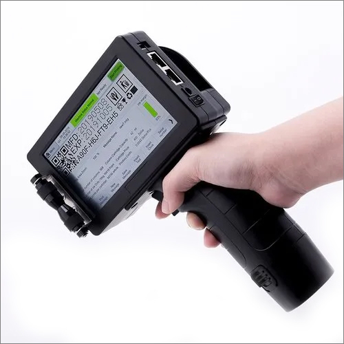 Handheld Inkjet Printer - Stainless Steel | Semi-automatic, Frequency Speed Control, Vivid Color Output