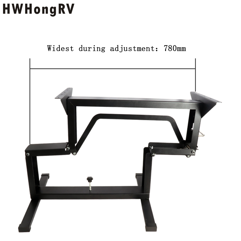 Camper Van Table Parts Rv Table Legs Van Bed Support Table Legs Bracket Adjustable Height Drop-down Cute Interior Kits Hw-rtl70 - Color: Black