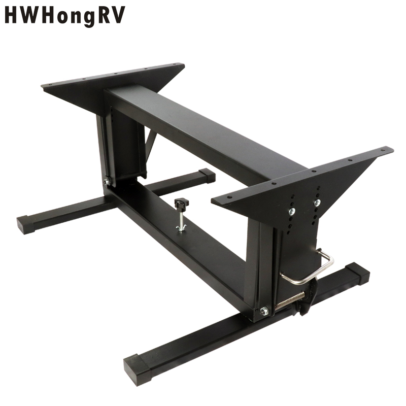 thumbnail image 2 of RV Table Stand, RV Dinette Table Base, Black/White Folding Table Leg/Bed Base For RV 2 of 13