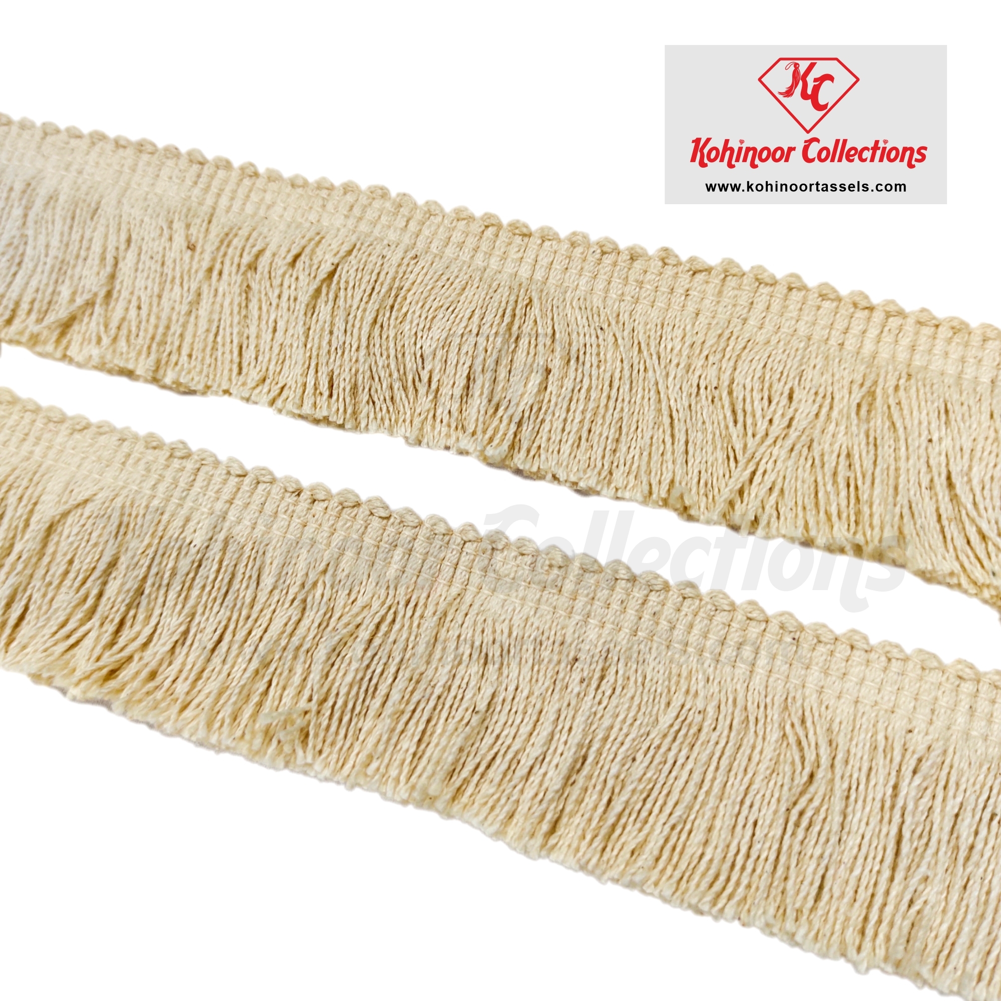 Cotton Natural Brush Fringe Lace