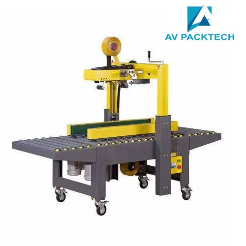Industrial Automatic Carton Sealer - Color: Gray & Yellow