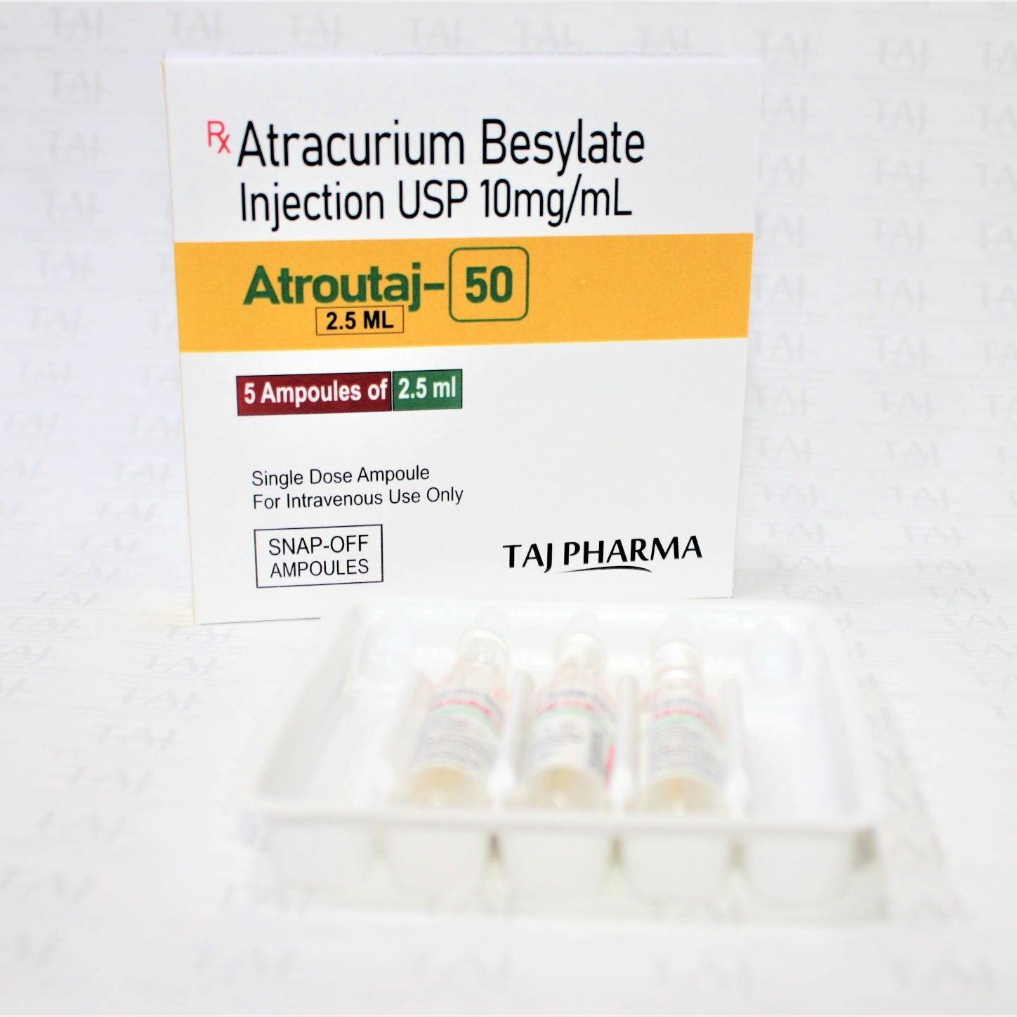 Atracurium Besylate Injection Usp - 50mg/5ml Liquid Formulation | General Anesthetic For Muscle Relaxation, Endotracheal Intubation, And Mechanical Ventilation