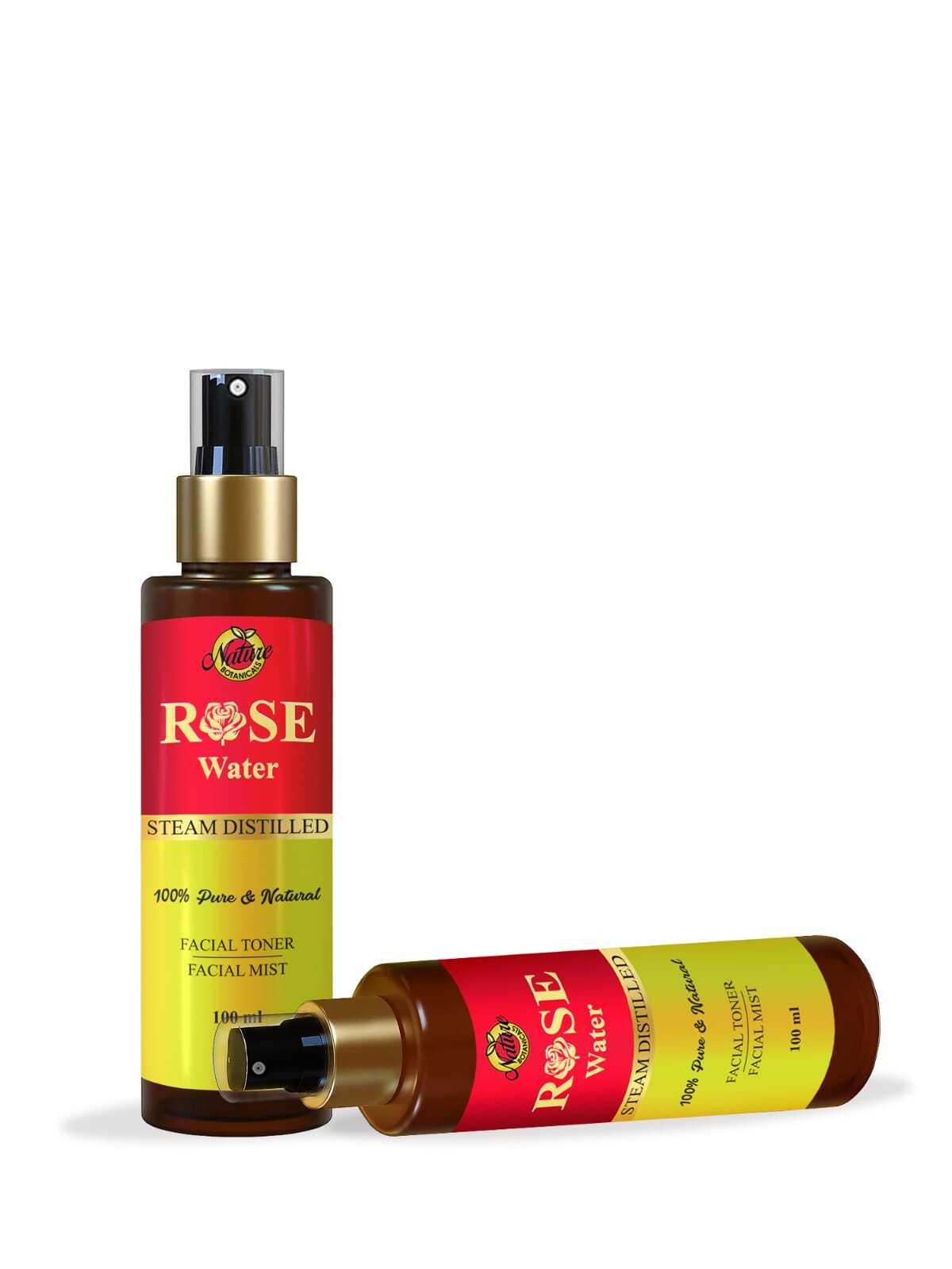 Natural Rose Water - 100% Natural Floral Water, All Skin Types , External Use For Gentle Toning And Moisturizing, 1-year Shelf Life, Suitable For Adults