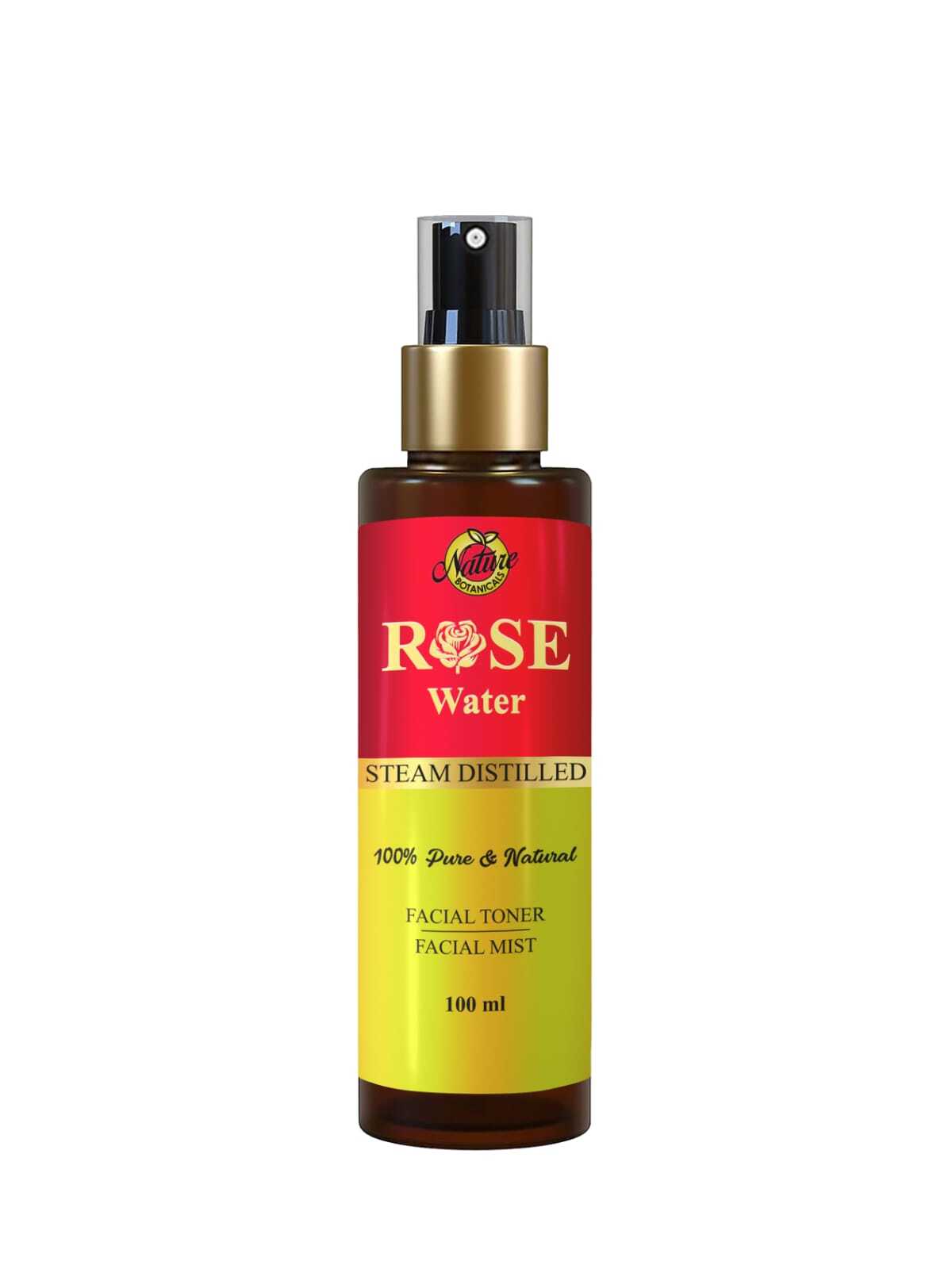Natural Rose Water - 100% Natural Floral Water, All Skin Types , External Use For Gentle Toning And Moisturizing, 1-year Shelf Life, Suitable For Adults