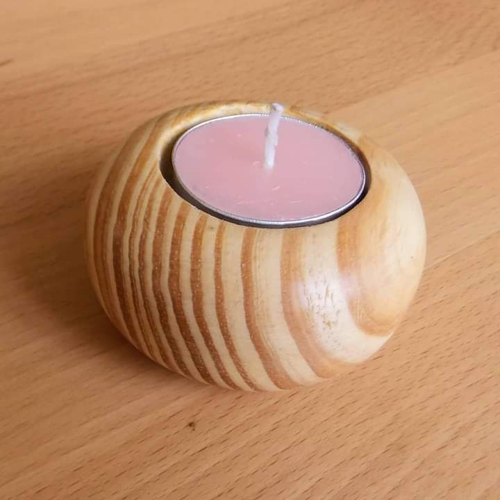 Wooden Candle - Solid Wood, Handmade Craftsmanship | European Art & Collectible, Ideal For Business Gifts, Garden Decoration, Hotel Elegance