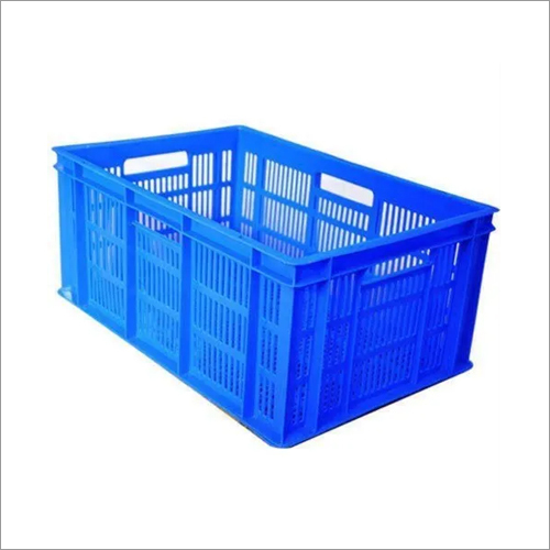 Blue Industrial Plastic Crates Dimension(l*w*h): 400x600x220 Millimeter (Mm)