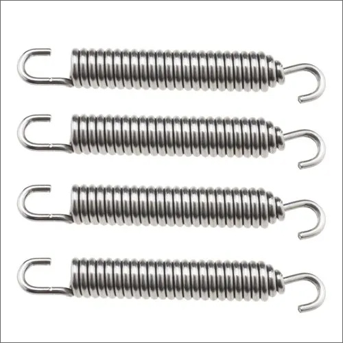 Stainless Steel Tension Spring - SS304, 200 mm Length, 3 mm Wire Diameter | Compression Load Type, Polished Surface Finish, Commercial Usage