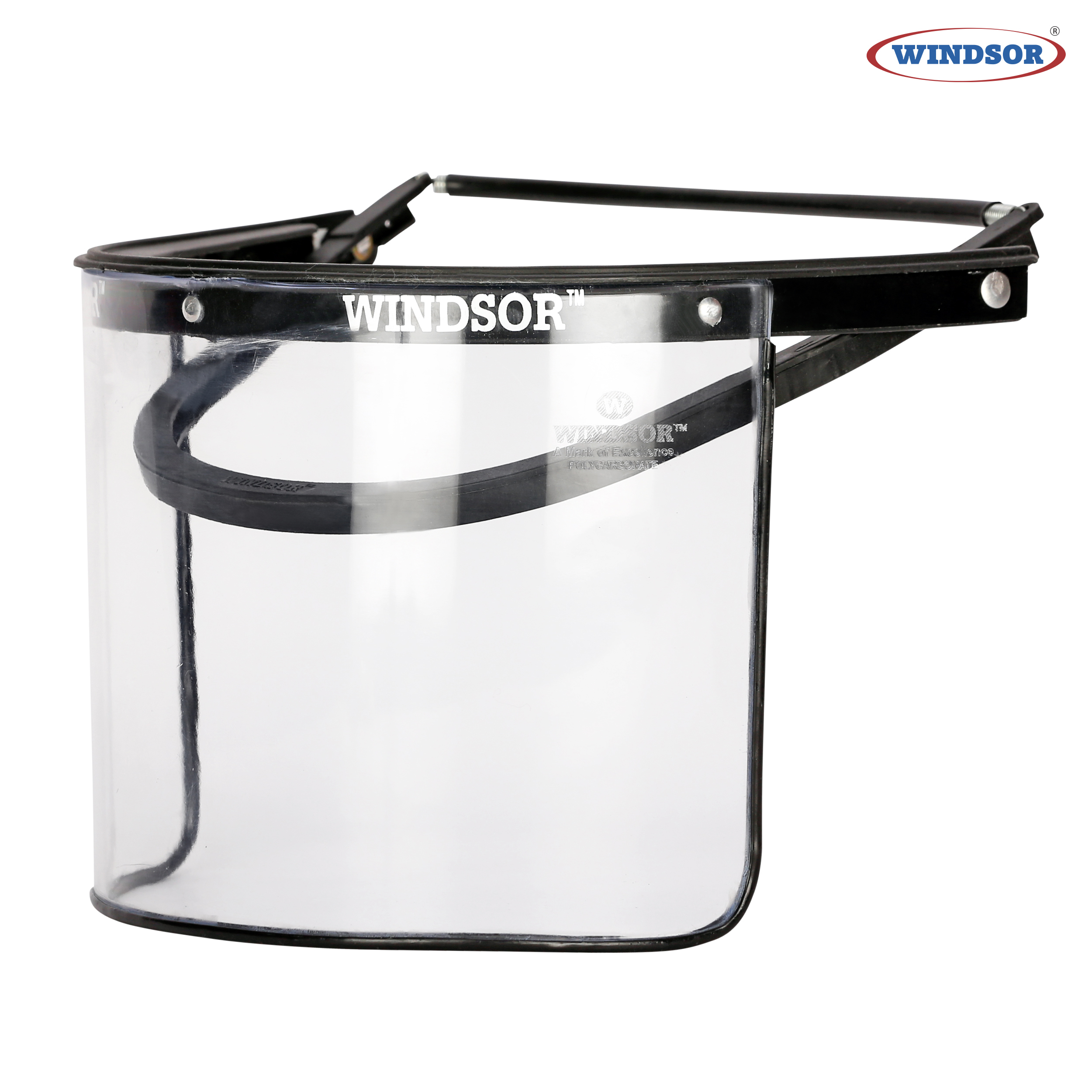 Transparent 6 X 12 Windsor Spring Loaded Face Shields