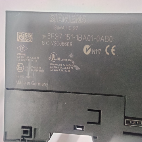 Siemens Simatic S7 Et-200 6es7 151-1ba01-0ab0 Interface Module