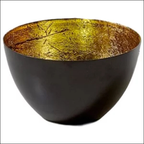 आयरन पाउडर और गोल्ड फ़ॉइल बाउल