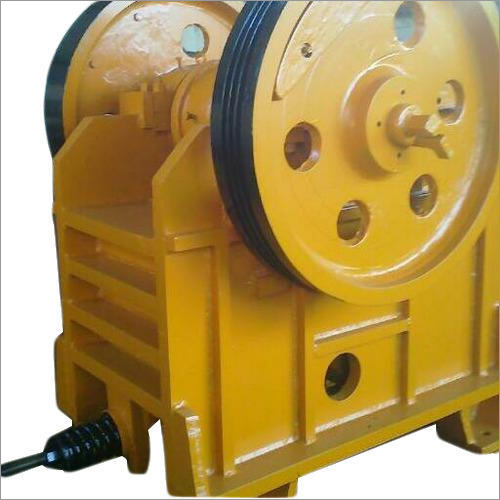 Jaw Crusher - Stainless Steel, 20-25 Tons/Hour Capacity, Semi-Automatic Operation, Yellow Finish