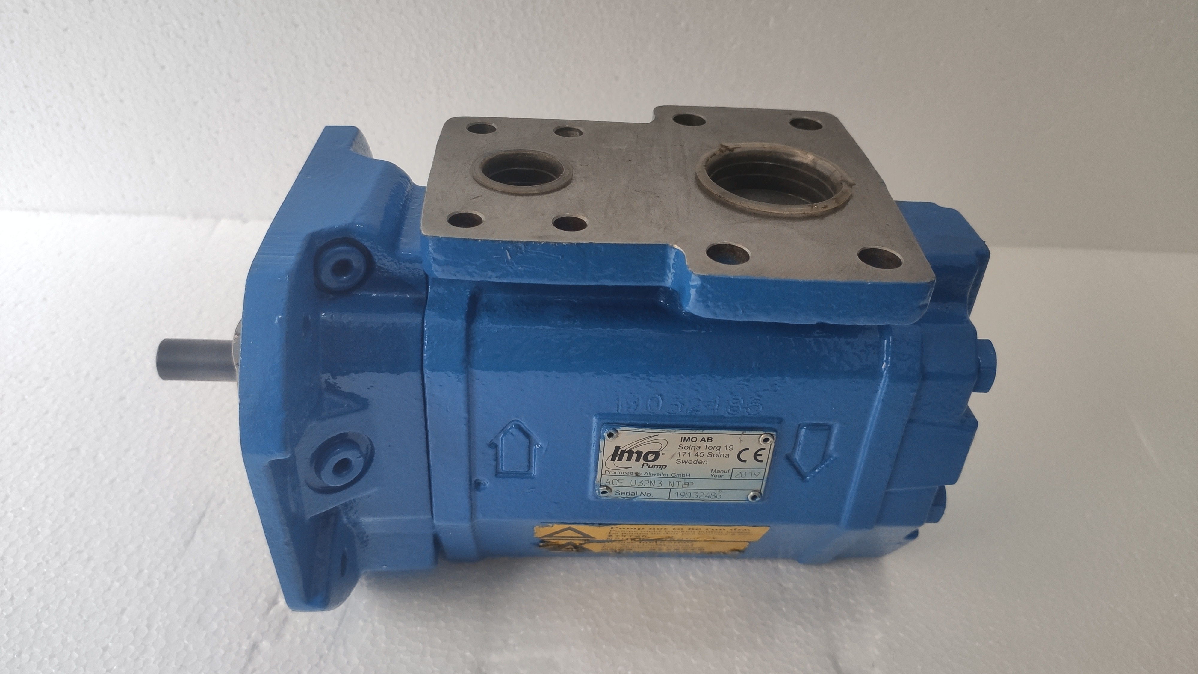 Imo Pump Ace 032n3 Ntbp 2019 - Screw Pump, 16 Bar Pressure, 10-180 L/min Flow Volume | New Surplus, High Pressure System, Innovative Design