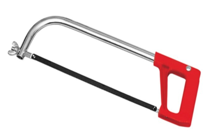 Hacksaw Frame Professional - High Carbon Steel, 6" (300mm) Size, Multi Color | Industrial Grade Cutting Tool With Safe Grip Handle