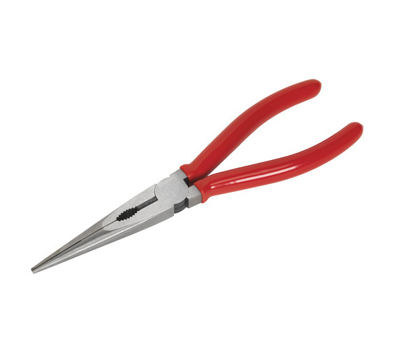 Long Nose Plier - High Carbon Steel, 6" | 8" | 10" Sizes, Multi Color Insulated Grip, Ideal For Wire Cutting And Jewelry Making