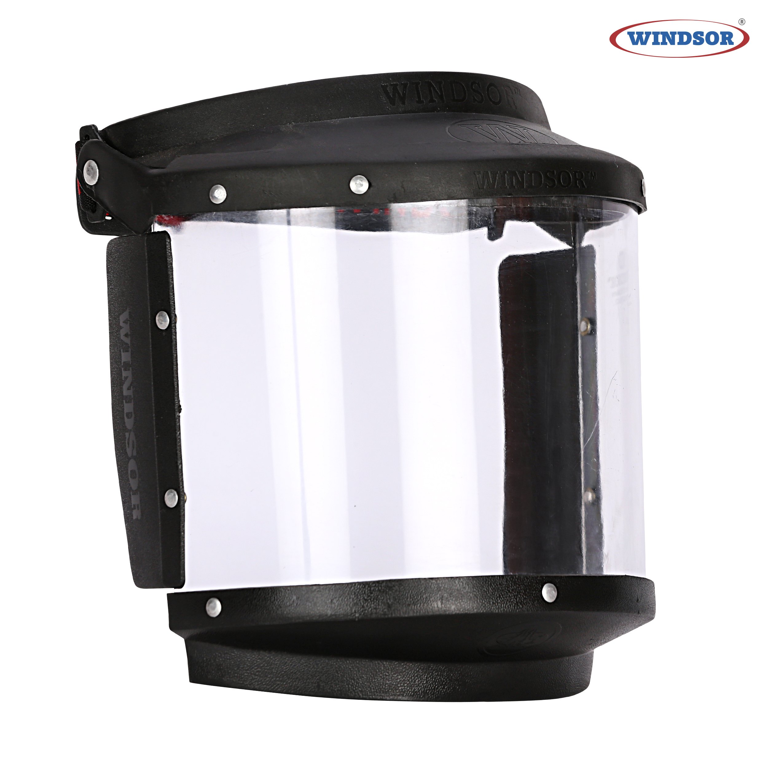 6 X 12 Inch Windsor A Type Face Shields With Elastic Band - Acrylic Material, Transparent Color | 60 Pcs Packaging, Unisex Industrial Usage