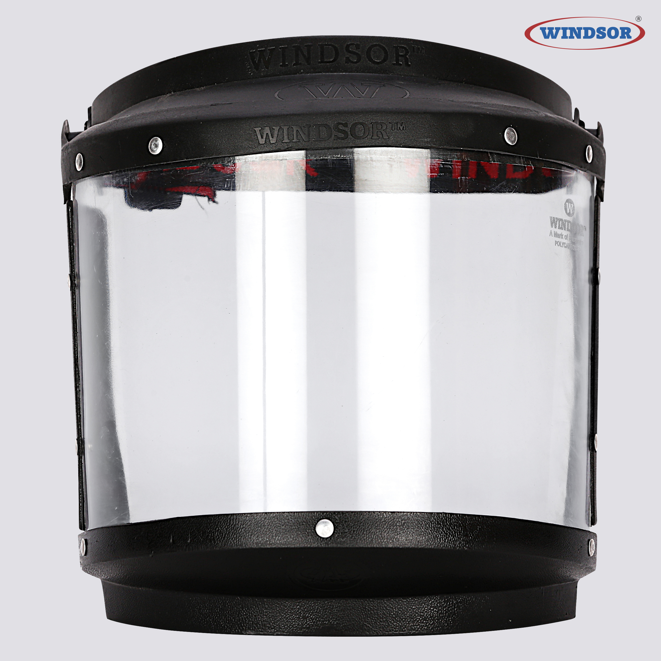 6 X 12 Inch Windsor A Type Face Shields With Elastic Band - Acrylic Material, Transparent Color | 60 Pcs Packaging, Unisex Industrial Usage