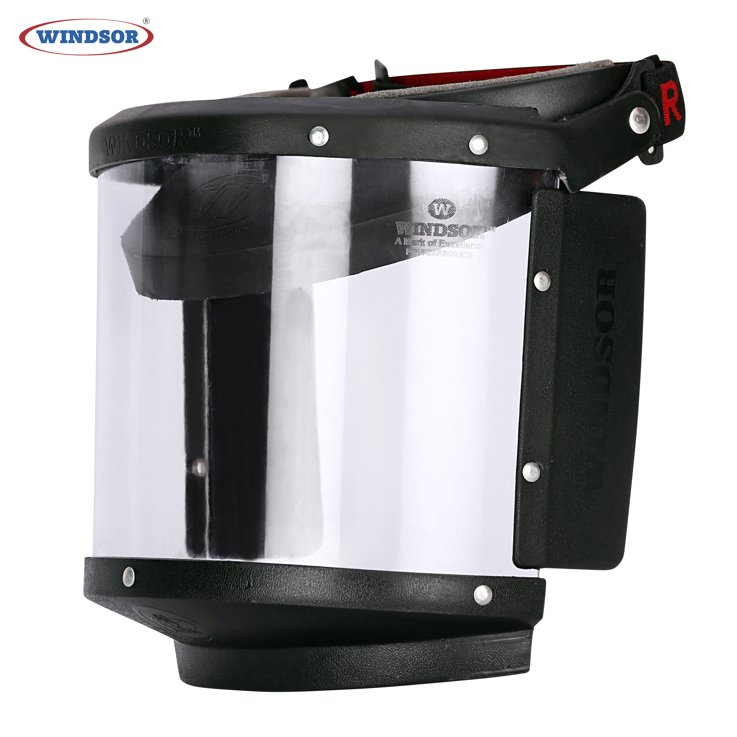 6 X 12 Inch Windsor A Type Face Shields With Elastic Band - Acrylic Material, Transparent Color | 60 Pcs Packaging, Unisex Industrial Usage