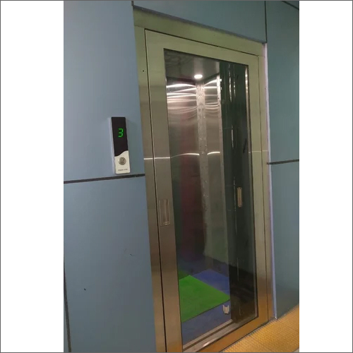 Glass Door Passenger Elevator - Stainless Steel, Dumbwaiter Mechanism | Emergency Lowering, Safety Sensor, Calling Box